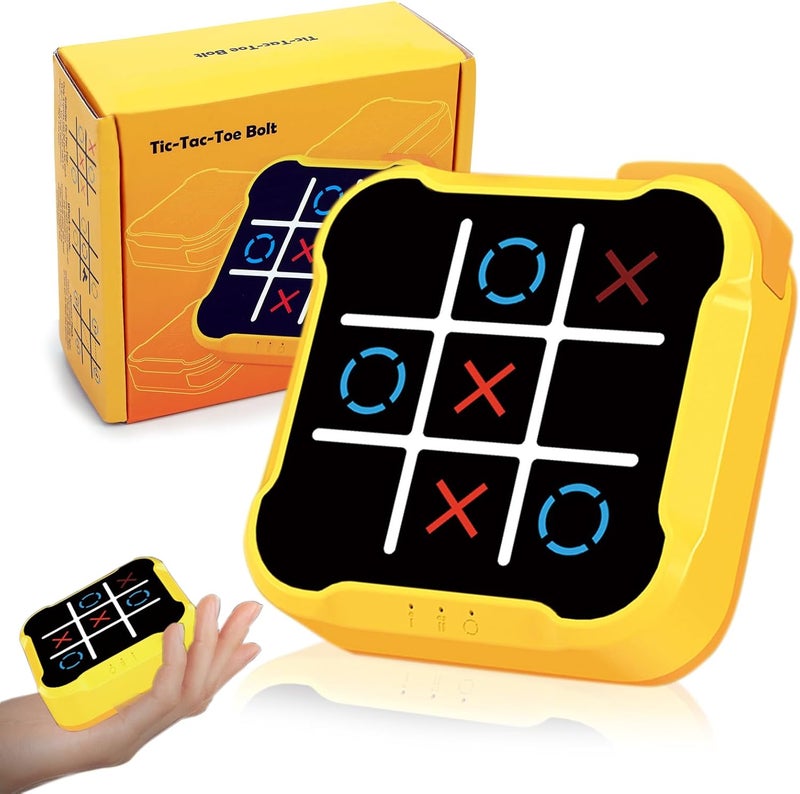COUOMOXA Tic Tac Toe Games for Kids: 4-in-1 Portable Sensory Puzzle Game - 6 7 8 9 10 11 12 Years Old Kids Electronic Toy for Travel Home School - Christmas Birthday Gift for Boys Girls - Image 1